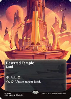 Deserted Temple (0146) (Borderless) (Galaxy Foil) [Edge of Eternities: Stellar Sights]-1