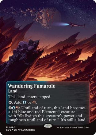 Wandering Fumarole (0180) (Borderless) (Galaxy Foil) (EOS-180) - Edge of Eternities: Stellar Sights Foil-1