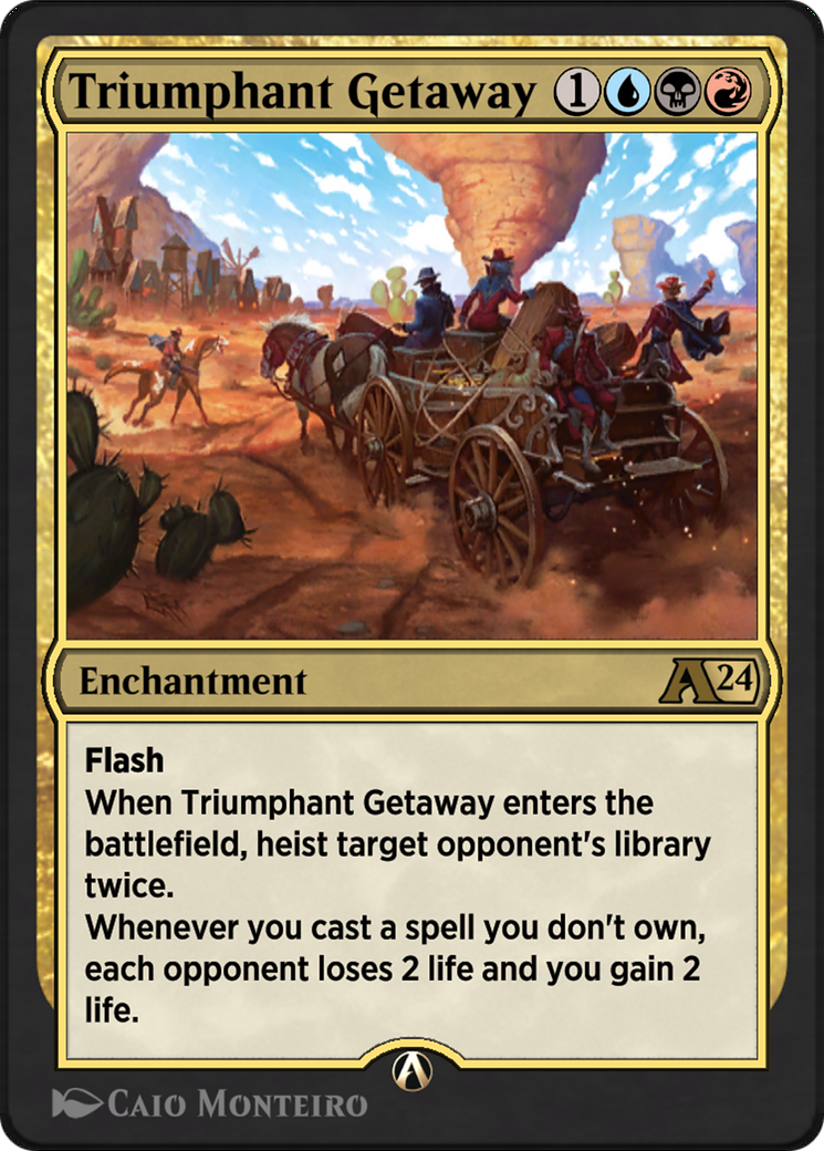 Triumphant Getaway (YOTJ-027) - Alchemy: Outlaws of Thunder Junction-1