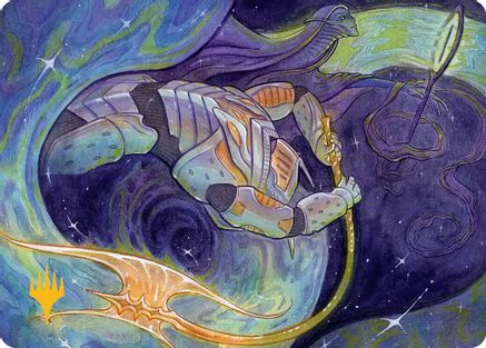 Seam Rip Art Card (Gold-Stamped Planeswalker Symbol) [Edge of Eternities Art Series]-1