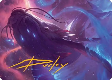 Starbreach Whale Art Card (Gold-Stamped Signature) [Edge of Eternities Art Series]-1