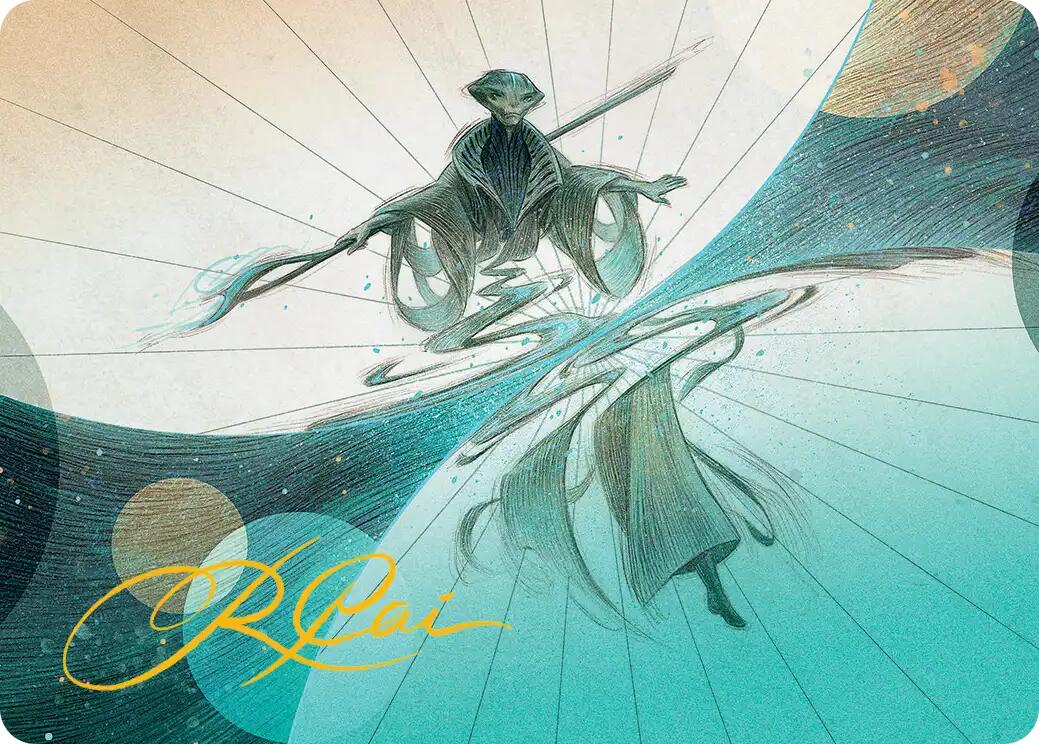 Weftwalking Art Card (Gold-Stamped Signature) [Edge of Eternities Art Series]-1