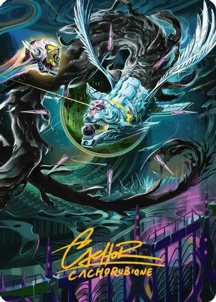 Quantum Riddler Art Card (Gold-Stamped Signature) [Edge of Eternities Art Series]-1