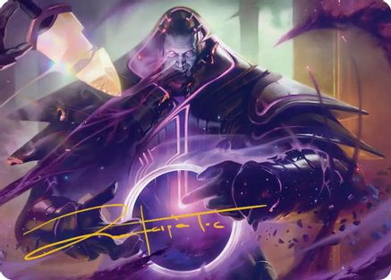 Embrace Oblivion Art Card (Gold-Stamped Signature) [Edge of Eternities Art Series]-1