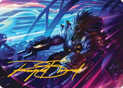 Tannuk, Steadfast Second Art Card (Gold-Stamped Signature) [Edge of Eternities Art Series]-1