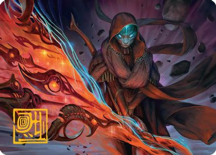 Weftstalker Ardent Art Card (Gold-Stamped Signature) (AAEOE-020) - Art Series: Edge of Eternities-1