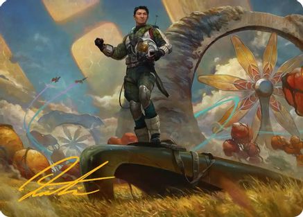 Galactic Wayfarer Art Card (Gold-Stamped Signature) [Edge of Eternities Art Series]-1