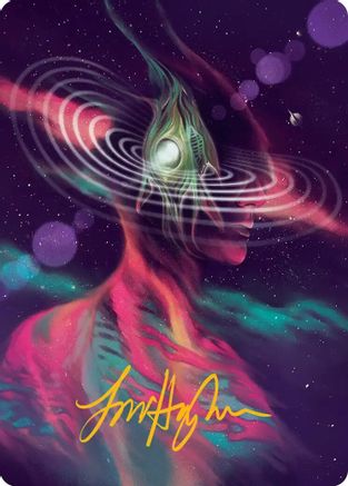 Terrasymbiosis Art Card (Gold-Stamped Signature) [Edge of Eternities Art Series]-1