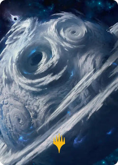 Uthros, Titanic Godcore Art Card (Gold-Stamped Planeswalker Symbol) [Edge of Eternities Art Series]-1