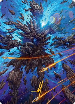 Celestial Colonnade Art Card (Gold-Stamped Signature) [Edge of Eternities Art Series]-1