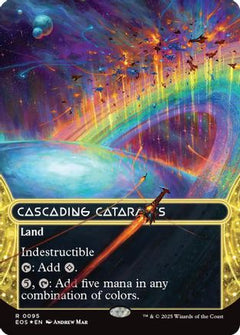 Cascading Cataracts (0095) (Borderless) (Galaxy Foil) [Edge of Eternities: Stellar Sights]-1