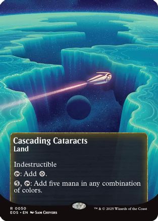Cascading Cataracts (0050) (Borderless) [Edge of Eternities: Stellar Sights]-1