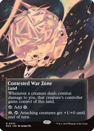 Contested War Zone (0053) (Borderless) [Edge of Eternities: Stellar Sights]-1