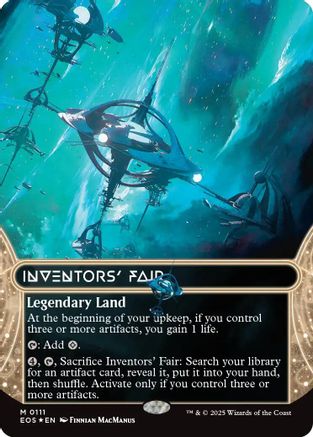 Inventors' Fair (0111) (Borderless) (Galaxy Foil) [Edge of Eternities: Stellar Sights]-1