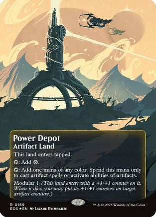 Power Depot (0169) (Borderless) (Galaxy Foil) [Edge of Eternities: Stellar Sights]-1