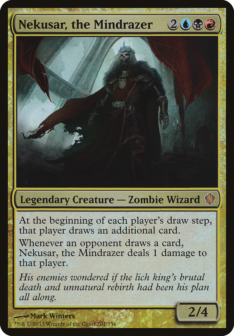 Nekusar, the Mindrazer (Oversized) [Commander 2013 Oversized]-1