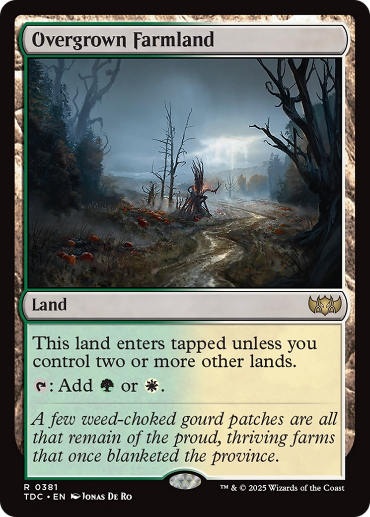 Overgrown Farmland [Tarkir: Dragonstorm Commander]-1
