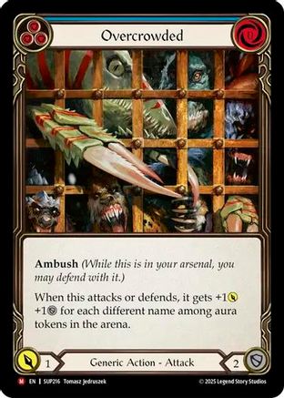 Overcrowded [SUP216] (Super Slam)  Rainbow Foil-1