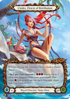 Cindra, Dracai of Retribution [HER144] (Promo)  Rainbow Foil-1