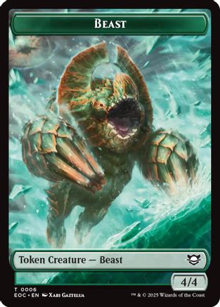 Beast (0006) // Elemental (0008) Double-Sided Token [Edge of Eternities Commander Tokens]-3