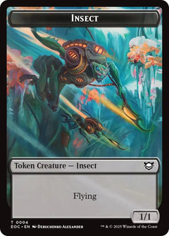 Insect // Elemental (0008) Double-Sided Token [Edge of Eternities Commander Tokens]-1