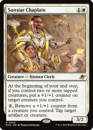 Sunstar Chaplain (Promo Pack) [Edge of Eternities Promo Pack]-1