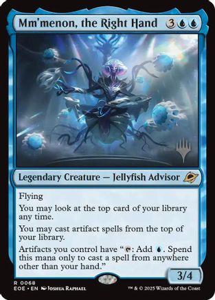 Mm'menon, the Right Hand (Promo Pack) [Edge of Eternities Promo Pack]-1
