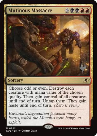 Mutinous Massacre (Promo Pack) [Edge of Eternities Promo Pack]-1