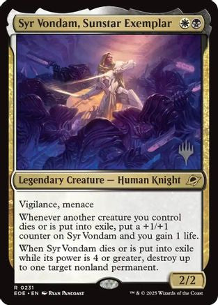 Syr Vondam, Sunstar Exemplar (Promo Pack) [Edge of Eternities Promo Pack]-1