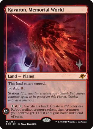 Kavaron, Memorial World (Promo Pack) [Edge of Eternities Promo Pack]-1