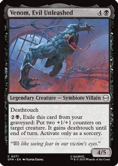 Venom, Evil Unleashed (SPM-071) - Marvel's Spider-Man Foil-1
