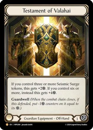 Testament of Valahai [MPG004] (Mastery Pack Guardian)  Rainbow Foil-1