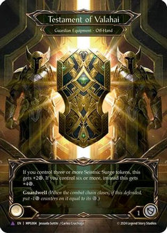 Testament of Valahai (Marvel Cold Foil) [MPG004] (Mastery Pack Guardian)  Cold Foil-1