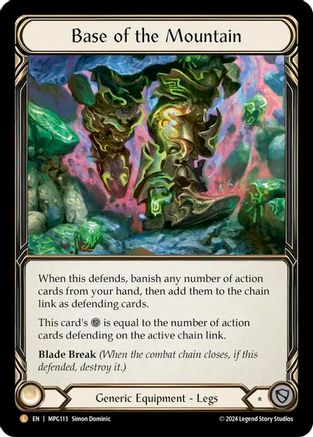 Base of the Mountain [MPG113] (Mastery Pack Guardian)  Rainbow Foil-1