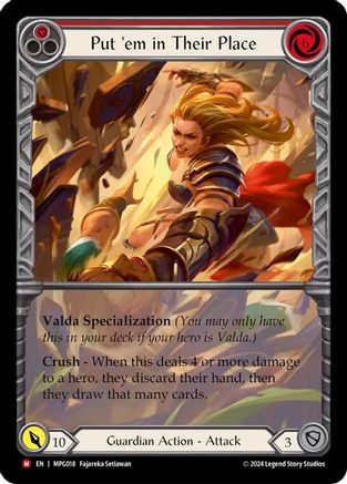 Put 'Em In Their Place (Extended Art) [MPG018] (Mastery Pack Guardian)  Rainbow Foil-1