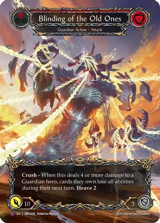 Blinding of the Old Ones (Marvel Cold Foil) [MPG026] (Mastery Pack Guardian)  Cold Foil-1