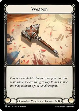 Placeholder Weapon [BDD002] (Bravo Demo Deck)-1