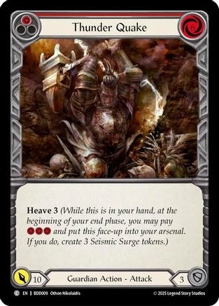 Thunder Quake (Red) [BDD009] (Bravo Demo Deck)-1