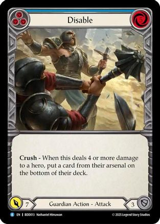 Disable (Blue) [BDD013] (Bravo Demo Deck)-1