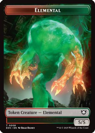 Elemental (0008) // Gnome Double-Sided Token [Edge of Eternities Commander Tokens]-3