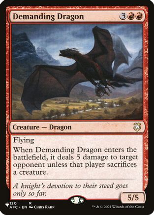 Demanding Dragon [The List]-1