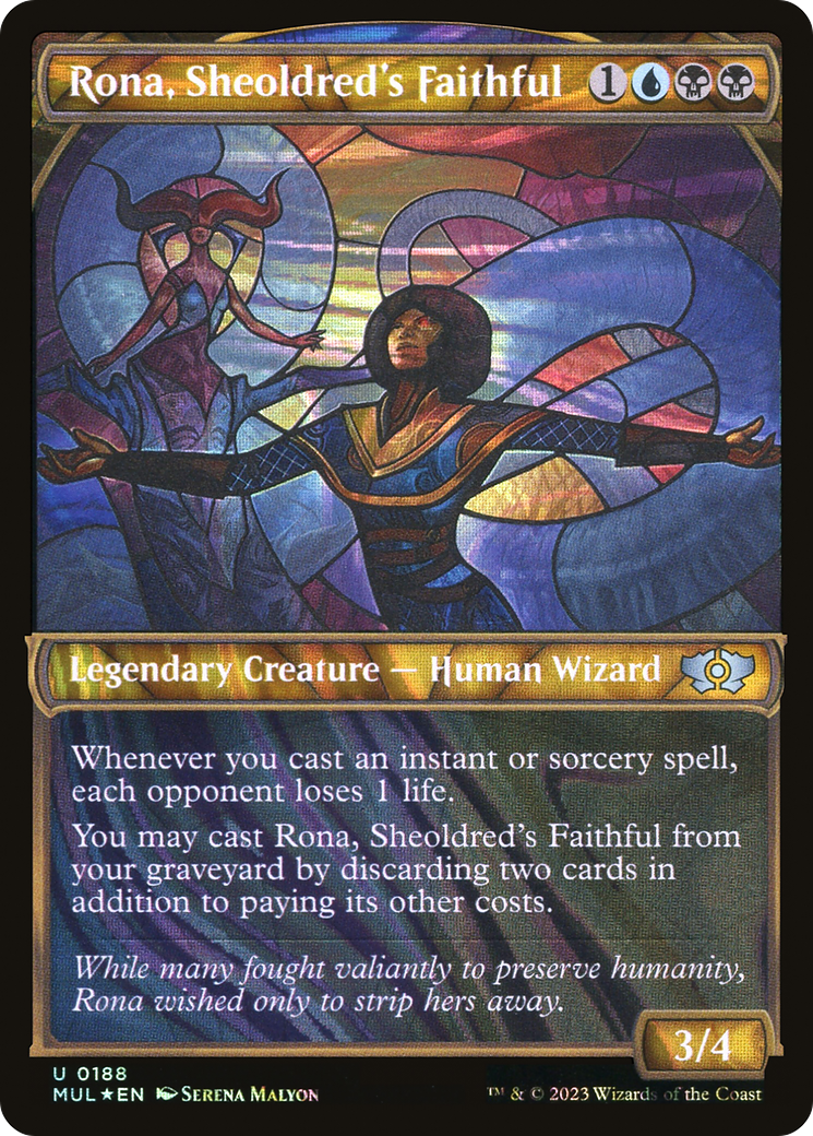 Rona, Sheoldred's Faithful (Halo Foil) [Multiverse Legends]-1