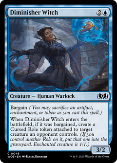 Diminisher Witch [Wilds of Eldraine]-1