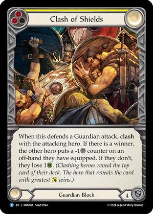 Clash of Shields [MPG051] (Mastery Pack Guardian)  Rainbow Foil-1