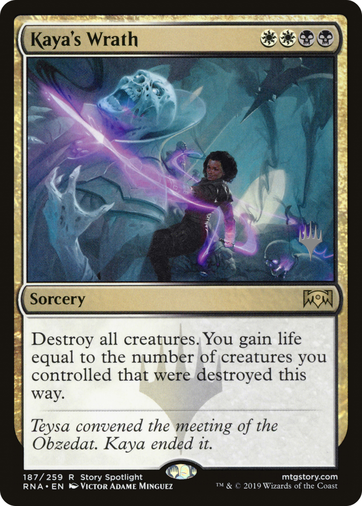 Kaya's Wrath (Promo Pack) [Ravnica Allegiance Promos]-1