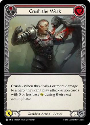 Crush the Weak (Red) [MPG067] (Mastery Pack Guardian)-1
