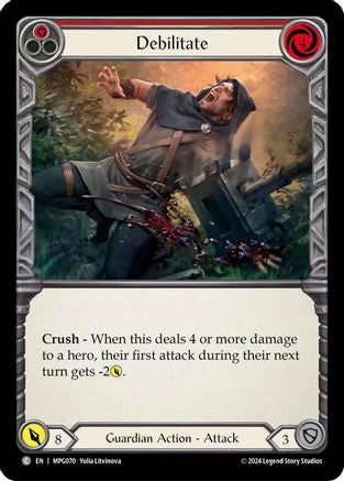 Debilitate (Red) [MPG070] (Mastery Pack Guardian)-1