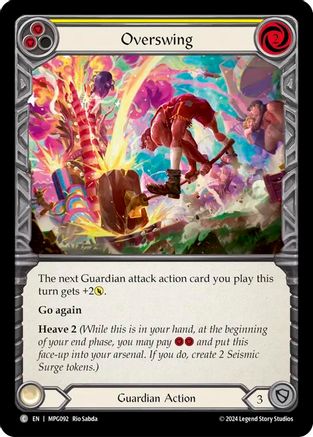 Overswing (Yellow) [MPG092] (Mastery Pack Guardian)  Rainbow Foil-1