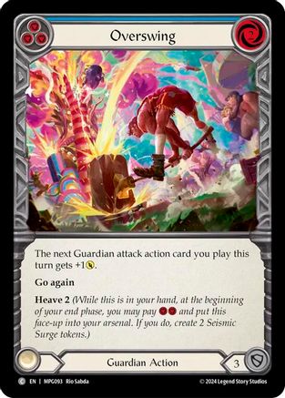 Overswing (Blue) [MPG093] (Mastery Pack Guardian)  Rainbow Foil-1