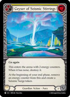 Geyser of Seismic Stirrings (Yellow) [MPG104] (Mastery Pack Guardian)  Rainbow Foil-1